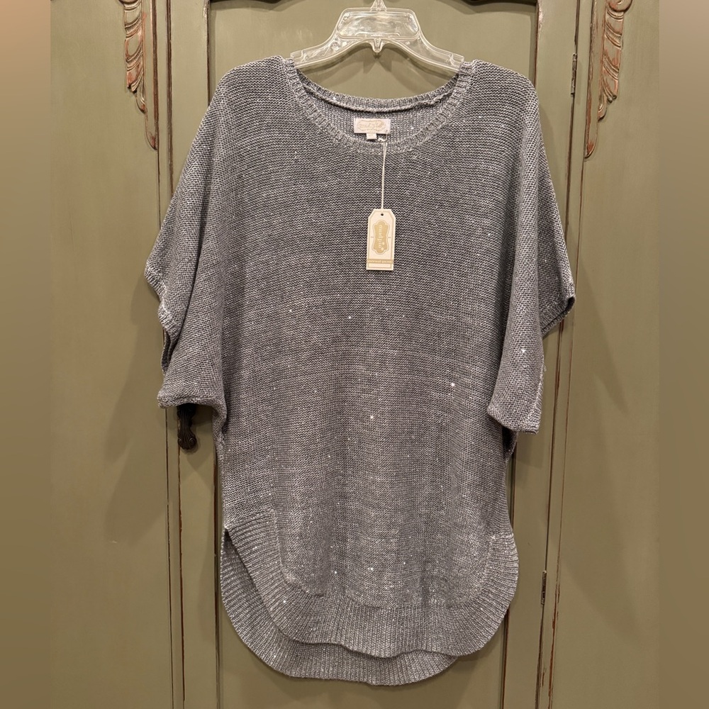 NWT Mud Pie Sequin Knit Tunic